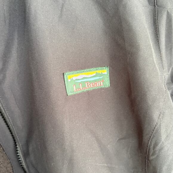 LL Bean Womens 3 in 1 Jacket XL Black L.L. Bean Hood Sweater Fleece Zip Coat - Picture 5 of 9